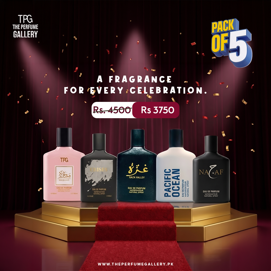 The Fragrance Pack Of 5: Gaza, Pacific, Mashad, Crises & Najaf