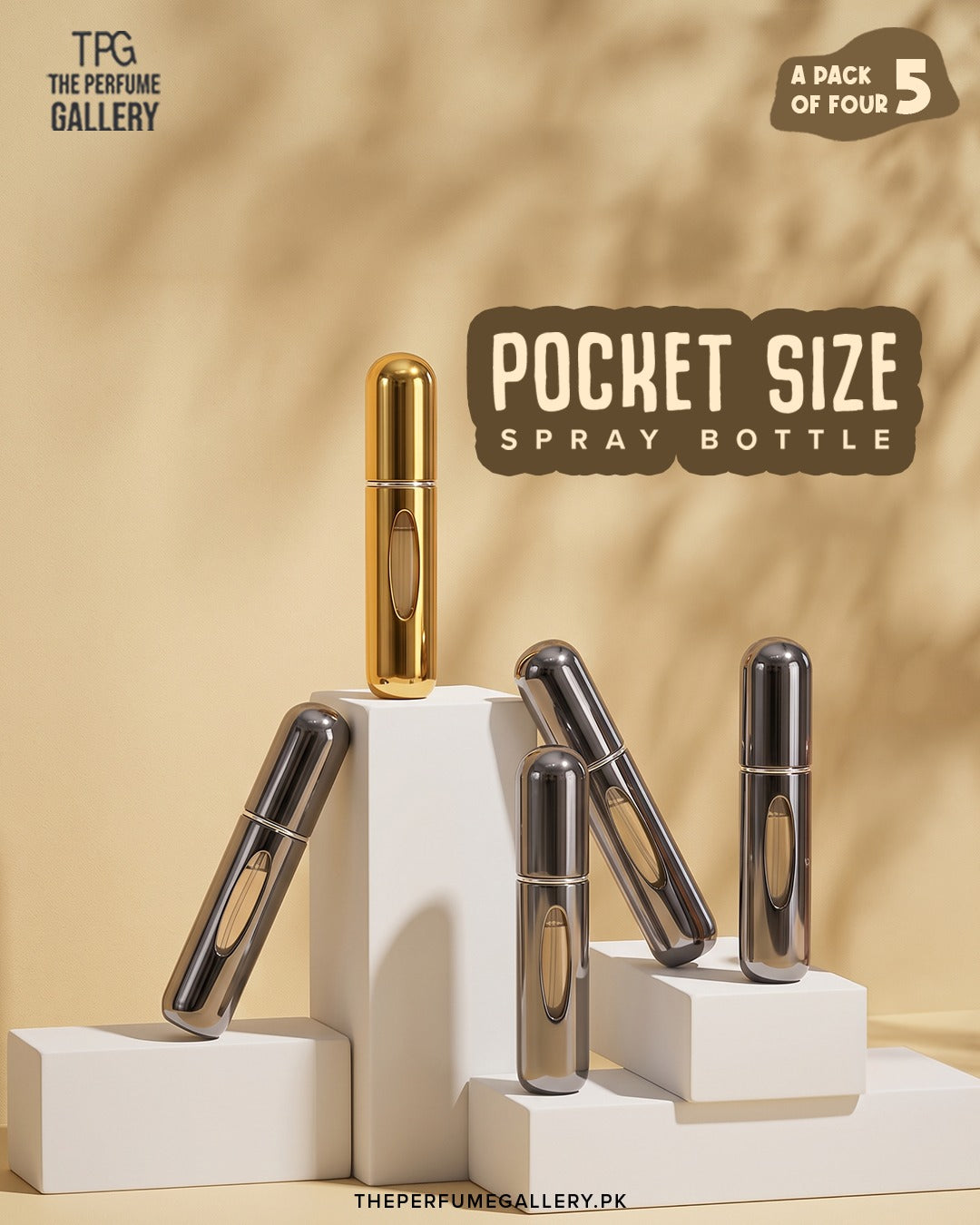 Empty Pocket Size 6ml Spray Bottle PACK OF 5