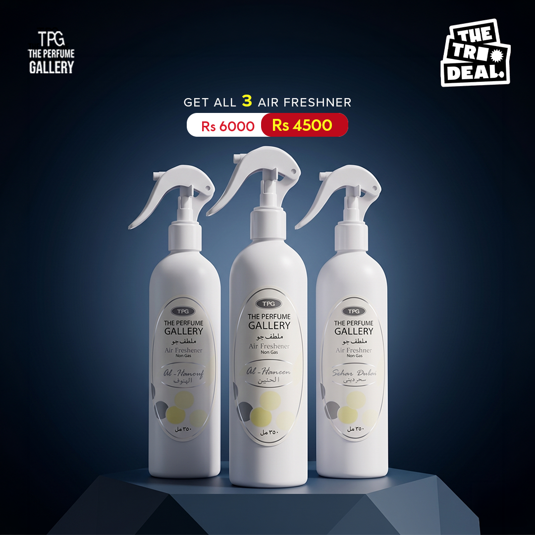 Luxury Aqua Perfume Trio Deal Al Haneen, Seher Dubai & Al Hanouf